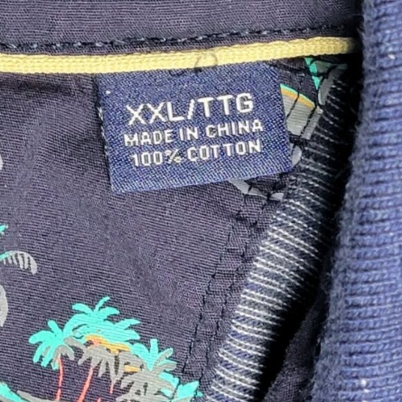 Tommy Bahama Mens Blue And White Striped Short Sleeve Polo Size XXL - Picture 5 of 11